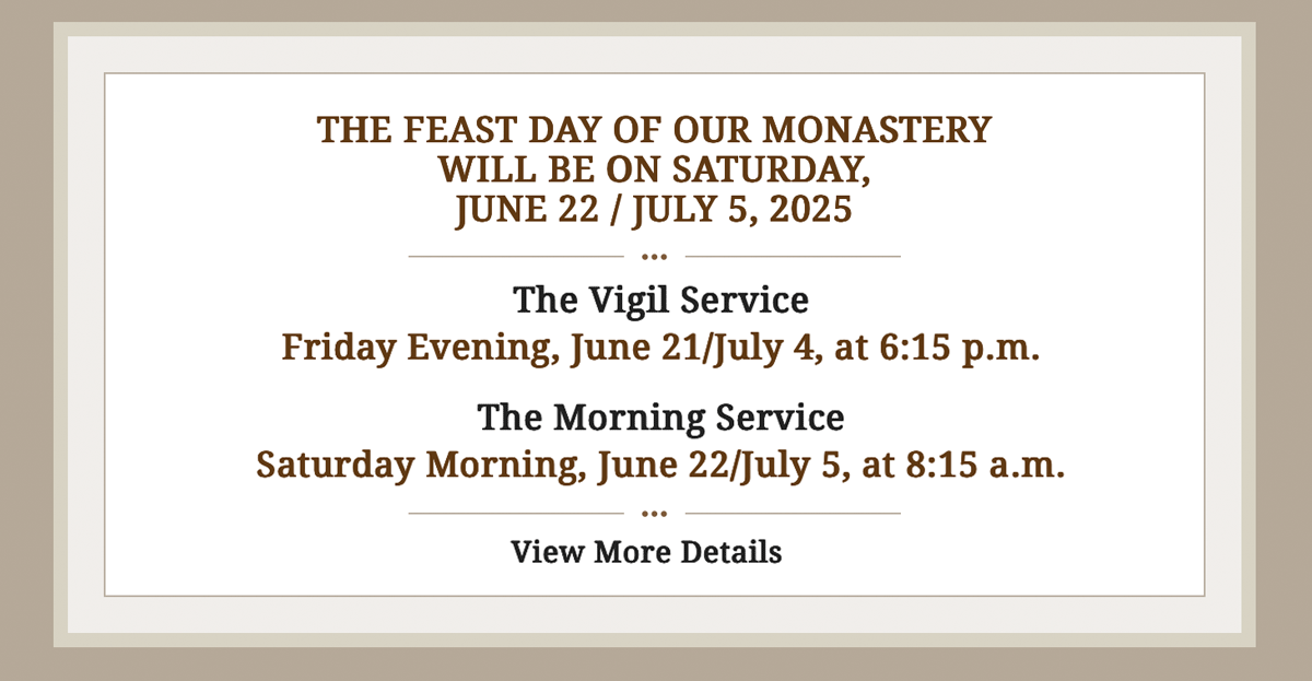 Feast Day of St. John of San Francisco Orthodox Monastery 2025